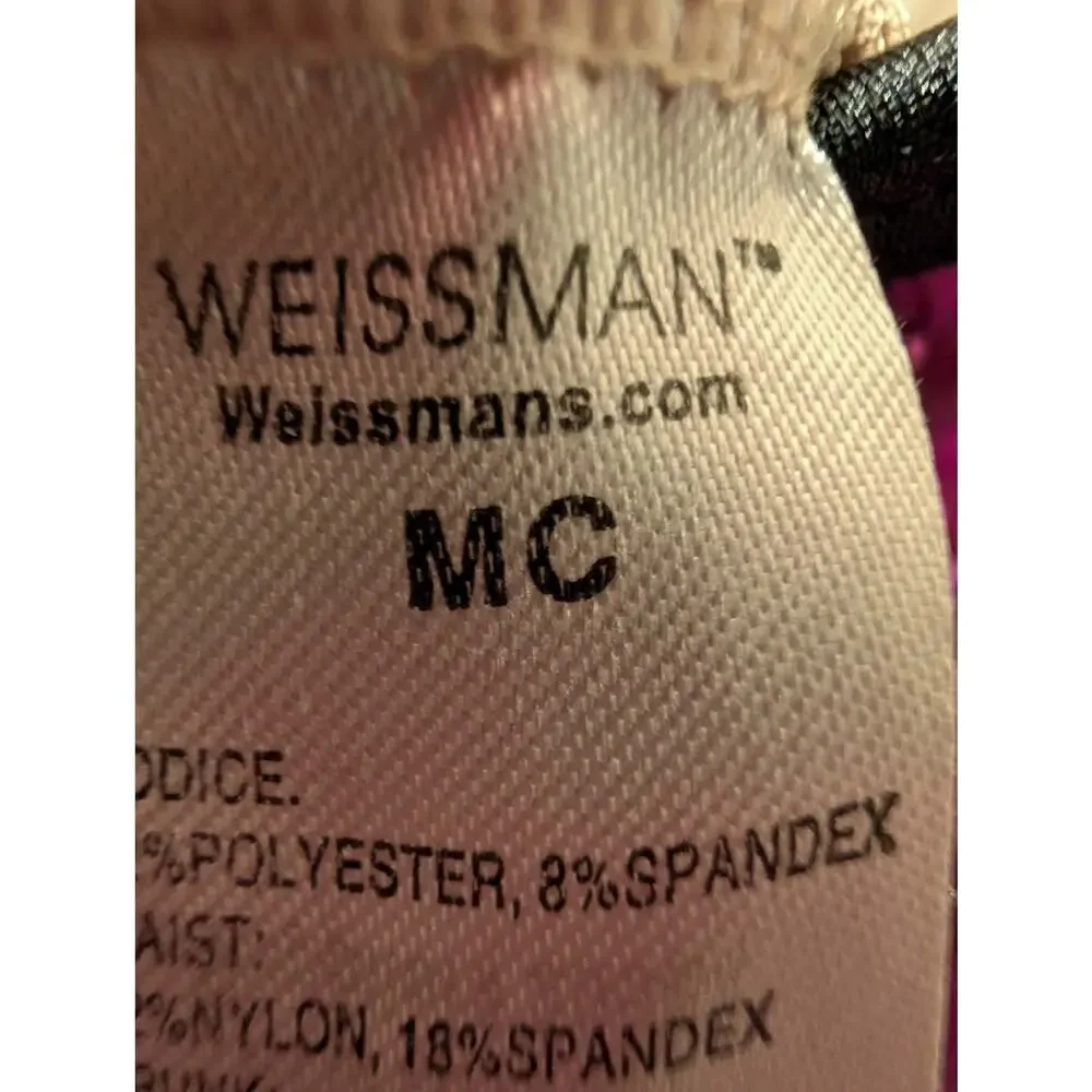 Weissman Dance Costume Living For The Rhythm Purple Sequin Tank Dress Size MC